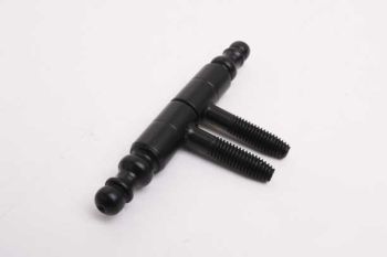 Paumelle hinge 11mm black with decorative knob