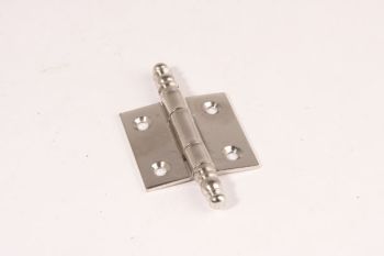 Hinge nickel 50x50 mm for windows and doors with decorative knob