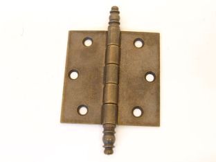 Hinge bronze antique for inner door 76mm with decorative head