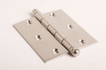 Hinge brushed nickel 89x101mm with ball head