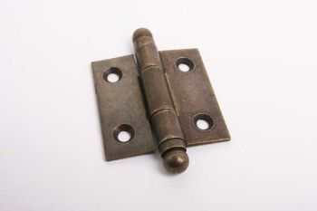 Hinge iron bronze antique 50x50mm with ball head