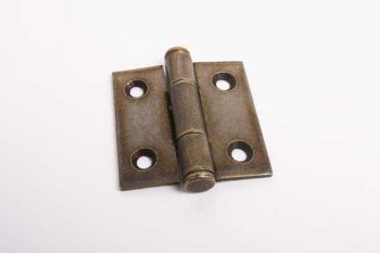 Hinge iron bronze antique 50x50mm with flat head