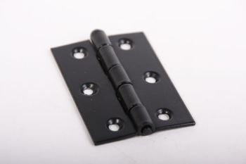 Hinge for furniture door, kitchen door and interior design black 63mm x 42mm