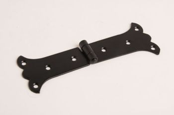 Black hinge rustic made of iron 150mm fixed