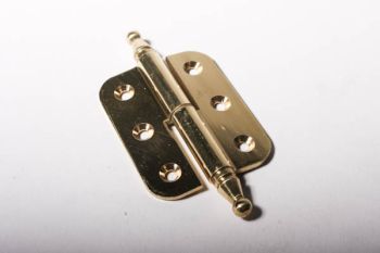 Hinge-pivot solid brass polished vase head 50x40mm left or right