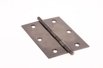 Furniture hinge with ball black iron 80mm x 60mm