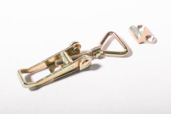 Table top connector clamp adjustable yellow galvanized with stop 55mm