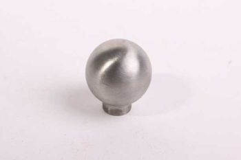 Knob round 30mm stainless steel solid sphere with base