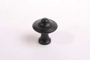 Classic round knob cast iron black 29mm for kitchens and furniture