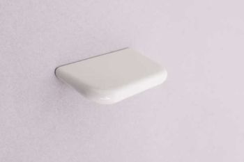 Handle pull retro slanted 32mm white