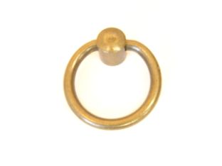 Ring handle bronze antique 65mm diameter 8mm thick with nut