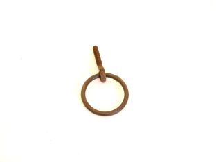 Ring handle rust or tin color 40mm diameter 4mm thick with nut