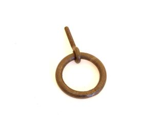 Ring handle rust iron 56mm diameter 8mm thick with nut