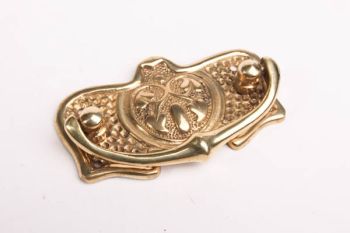 Handle with trigger classic brass polish 91mm