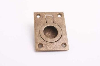 Handle recess puller for furniture bronze antique 38mm