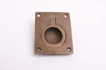 Classic handle insert bronze antique solid brass 50mm wide