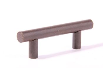 Rod handle Rust color 100mm - drilling size 64mm + M4x50