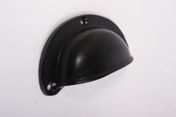 Bowl handle black on brass 82mm country classic