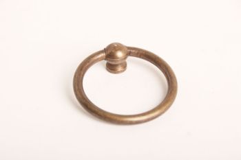 Ring handle bronze antique 35mm diameter 4mm thick with bolt
