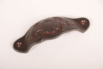 Handle rust 110mm - classic cast iron bowl handle