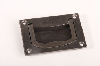 Handle recessed tin color, bronze antique or rust with fold out trigger 75mm