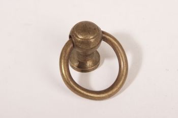 Ring handle bronze antique 36mm diameter 5mm thick with bolt