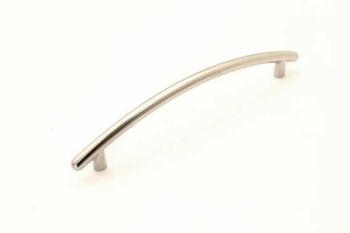 Round bow handle matt nickel 8mm drilling size 128mm