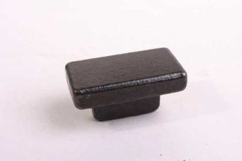 Rectangular knob cast iron rust 50mm for furniture and kitchens