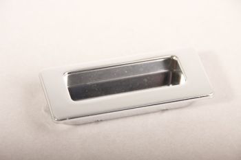 Handle recess 36x82mm shiny chrome