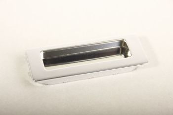 Handle recess 42x113mm shiny chrome