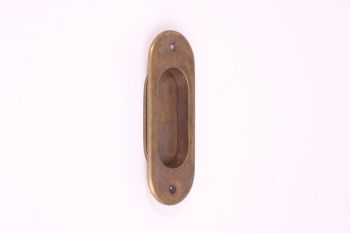 Handle sliding door bronze antique 128mm