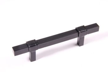 Handle black square bar with weld seam drill size 128mm
