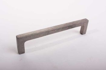 Drawer handle square 11mm silver antique drilling size 96mm, 128mm, 160mm and 192mm