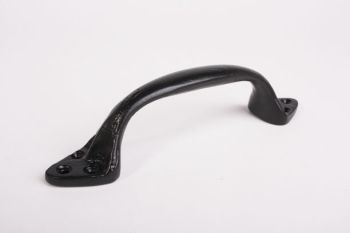 Dutch handle black cast iron 185mm for furniture and kitchen