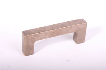 Handle square robust 16mm bronze antique 96mm