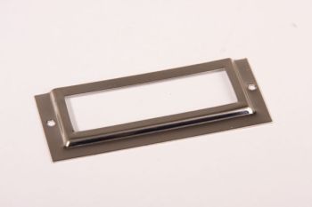 Label holder nickel 29x67mm