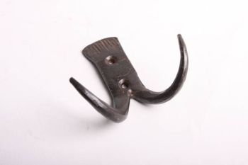 Coat hook forged iron rust or tin color 65mm