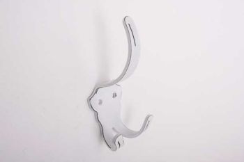 Coat hook with three hooks iron antique white
