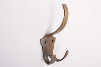 Coat hook with three hooks bronze antique