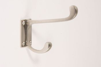 Coat hook brushed nickel - School hook