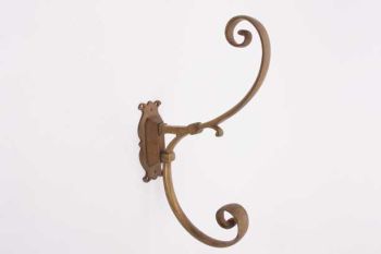 Classic coat hook for coat and hat bronze antique 220mm