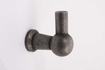 Railroad hook Chemin de Fer silver antique with single hook 35mm + butt end