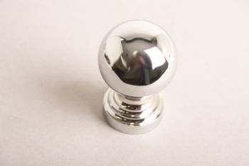 Globe round 50mm shiny chrome