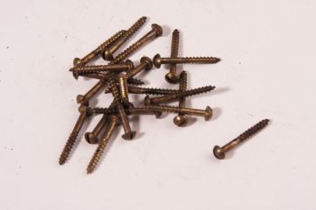 Screws round head 2.0 x 16mm bronze antique slot 100 pieces