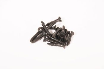 Screws flathead 3.0 x 16mm black slot 100 pcs.