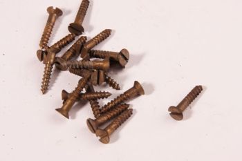 Screws flathead 2.5 x 16mm bronze antique slot 100 pcs.