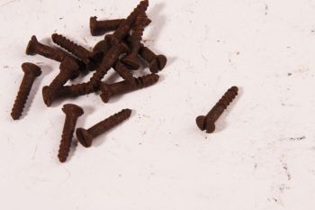 Screws flathead 3.0 x 16mm rust slot 100 pcs.