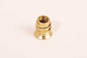Jam nut M8 x 15mm yellow zinc plated hexagon socket - screw-in nut per 10 pieces