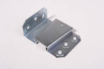 Cabinet connector cabinet clamp wedge with corner iron white zinc plated Right 56mm