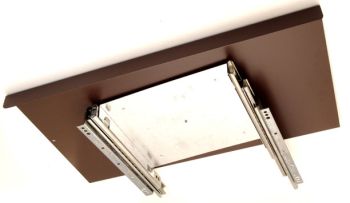 TV pull-out tray single brown 650mm zs